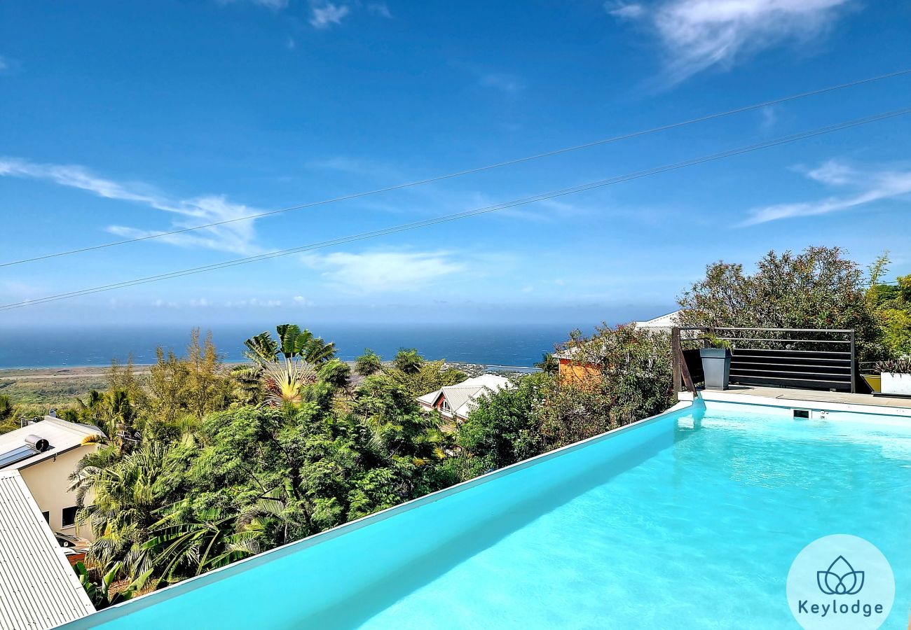 House in LES AVIRONS - Balcons du Sud, Villa Perle de l’Océan - Infinity pool with a sea view - Les Avirons